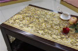 50cm Width Vinyl PVC Gold Lace Table Placemat in Roll (JFBD-022)