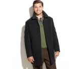 Latest Design Wool-Blended Solid Overcoat for Man