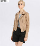 Autumn New Models in Europe and America Brand Suede Leather Jackets Women Short Paragraph Slim Leather Jacket Fashion