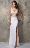 Sexy V-Neckline Party Prom Gowns Hole Beading Evening Dress Nc1217