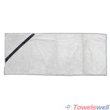 Microfiber Weft Knitted Terry Sports Towel with Zipper Pocket