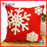 Christmas Decoration Snow Flight Red Plush Sofa Cushion