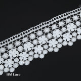 7cm Computer Embroidery White Lace Trimming with Good Quality