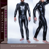 Newest Wholesale Sexy Men Seamless PVC Leather Lingerie (TXX6721)
