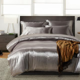 Satin Silk Duvet Cover Bedding Set with Cushion Cover Pillow Cases