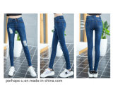 2016 New Women Clothes High Waist Hole Jeans