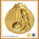 Custom 3D Zinc Alloy Gold Silver Bronze Football Soccor Medal