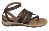 Warm Weather Relief Nubuck Leather Thong Style Sandals