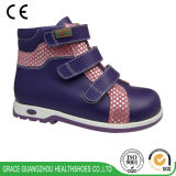 Kids Fashion Boots Leather Orthopedic Boots with Magic Tape Boots