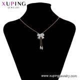 44842 Butterfly Austrian Crystal Sweater Chain Rhodium Plating Necklace Jewelry