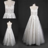 Custom Made Lace Appliqued A-Line Bridal Dresses Wedding Gown 2018