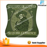 Factory Wholesale Green Color Square Custom Hook & Loop Rubber Patch