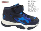 Navy and Red Two Colors Boy's Outdoor Sport Stock Shoes