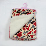 Printed Micro Mink with Solid Sherpa Baby Blanket