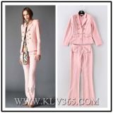 High Fashion Designer Clothing Women Business Suit Top and Pants