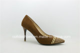 Elegant Stiletto Heel Leather Women Shoe for Sexy Ladies