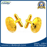 Promotion Customized Enamel Cufflinks with Plating Gold
