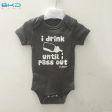 Screen Printing Baby Garment Combed Cotton Infant Bodysuits