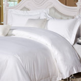 Plain Tap Set Maco Satin Bed Sheets for Hotel (DPF107302)