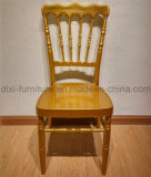 Wedding Aluminum Napoleon Chair with Mobile Seat Cushion
