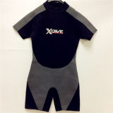 Short Neoprene Surfing Wetsuit with Nylon Fabric (HX15S16)