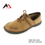 Leather Casual Shoes Classic Fashion Lace-up Footwear for Men (AK 1550)