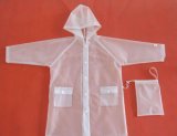 Adult Clear PVC Pvea Raincoat Poncho with Logo