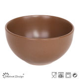 14cm Bowl Matte Glaze Solid Brown Color