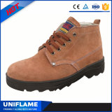 Men Cheap Red Leather Workmen Safety Boots