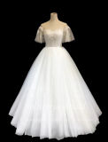 Aolanes Plain Lace Mermaid Strapless Wedding Dress 010516