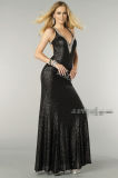 2015 Black Sequin Fashion Prom Evening Dresses Td002