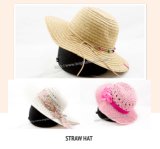 Tropical Fashion Ladies Straw Fedora Hat for Summer