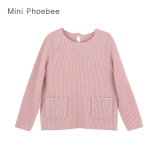 Phoebee Wholesale Knitting/Knitted Kids Clothes Girls Pink Sweater