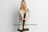 OEM Lady Fashion Hot Sales Long Cardigan Sweater (W17-676)