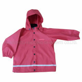 PU Solid Raincoat for Children/Baby