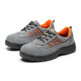 Steel Plate Prevent Puncture Suede Leather Safety Shoes