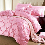 Wholesale Queen and King Size Luxurious Soft Pinch Pleat Decorative Pintuck Bedding Set