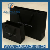 Custom Printing 250g Black Paper Bag for Garment Shopping