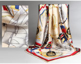 Ladies Fashion Style 100% Silk Kerchief Shawl Scarf