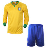Brazilian Football Training Wear Long-Sleeved Shirt Autumn Absorbing Sweat Suits Soccer Jersey