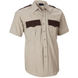 Men's 2-Tone Short Sleeve Police Uniform Shirt