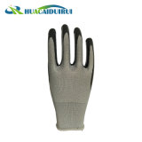 Cheap Black Polyester Nitrile Gloves