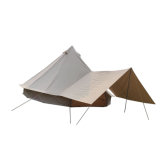 Brilliantly Simple Canvas Bell Tent Classic Shelter 2.5m*2.5m*2m Awning Canopy