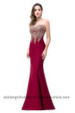 Sexy Backless Red Mermaid Lace Evening Gowns Vestido De Festa