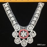 35*35cm Lovely Floral embroidery  Cotton Lace Collar, Flower Fringe Neckline Lace Hm2040