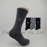 Custom Bamboo Comfortable High Quality Men's Business Crew Middle Socks