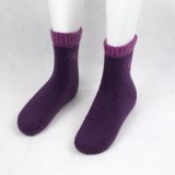 2018 New Design Merino Wool Thermal Hiking Crew Winter Cushion Socks