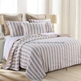 YDW Stripe Cotton Quilt in Natural (DO6049)