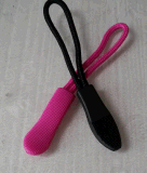 Fashion Black and Pink Custom PVC Zipper