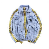 Blue Color Ribbon Shape Nonmainstream Jacket for Man's Clothes